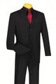 Cheap Priced Suit- Mens Classic 3 Button Regular Fit Black Suit