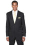 Cheap Priced Suit - Mens 2 Button Tonal Pinstripe Modern Fit  Black Suit