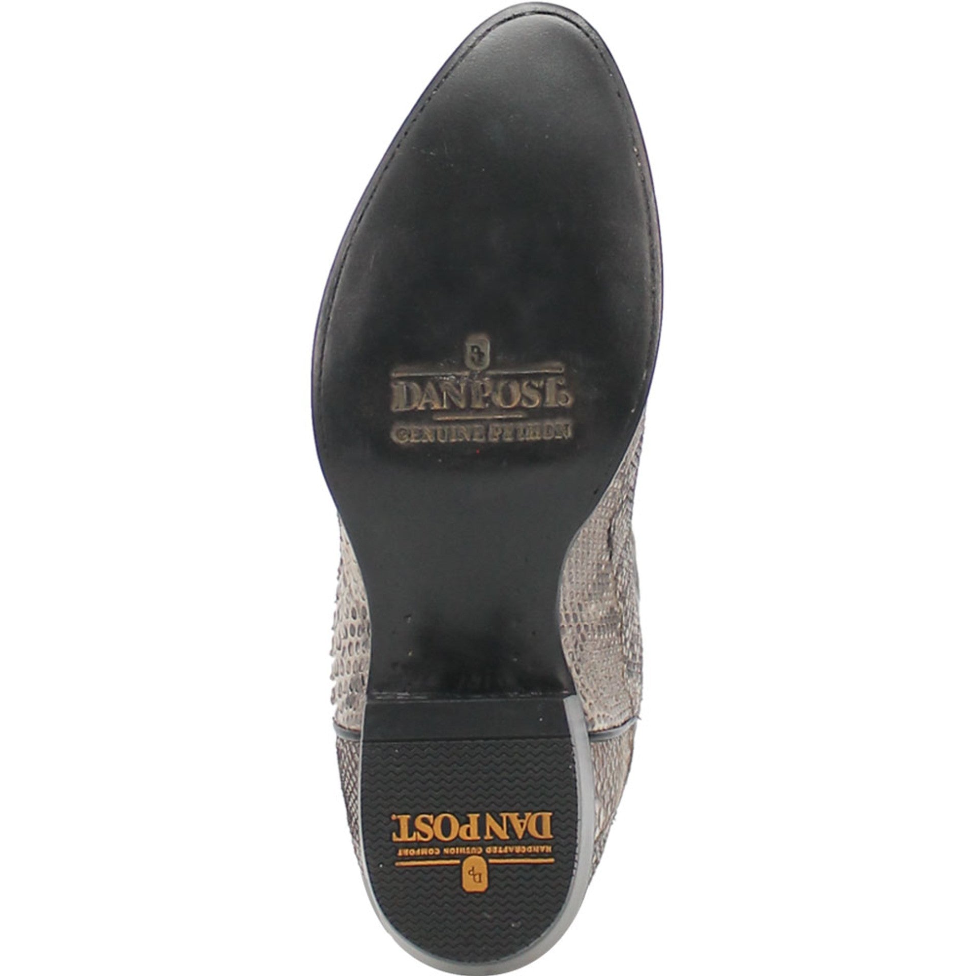 Dan Post Mens Manning Black and Natural Python 13 Round Toe Leather Boot - 7D