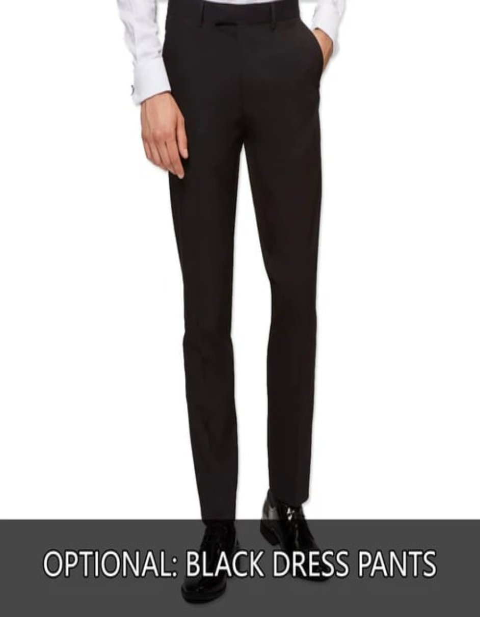 Black and Red Tuxedo Jacket Floral Pattern Slim Fit - Wedding - Prom 2025 - Coat Size 38