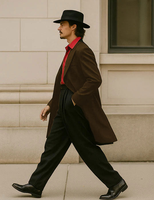 Mens Zoot Suit in Solid Black Available in 7 Colors - 38 Short Jacket+32 Waist Adjustable 28to34)(Height: 5’4”to5’7”)(Neck 15-16.5)S-M)