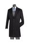 Wool & Cashmere Regular Fit Black Top Coat