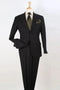 Cheap Priced Suit  -  Mens Two Button Modern Fit Two Piece Black Suit