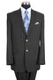 Cheap Priced Suit - Mens Basic 2 Button Wool Feel - Designer Brand Modern Fit Black Suit