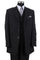 Cheap Priced Suit  - Mens 3 Button Vested Wide Peak Lapel Fashion Black Suit