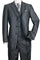 Cheap priced Suit - Mens 3 Button Vested Textured Shiny Sharkskin Church Black Suit
