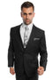 Cheap Priced Suit - Men's Two Button Basic Modern Fit Business Black Suit