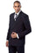 Cheap Priced Suit  - Mens Classic Fit Double Breasted Poplin Charcoal Grey Suit