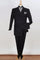 Cheap Priced Suit  - Mens Three Quarter Length Double Breasted Fashion Black Suit