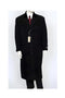 men's Black Double Breasted Full Length Coat Duster Maxi Coat
