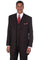 Cheap Priced Suit - Mens Vintage Vested Gangster Bold Pinstripe Fashion Black Suit