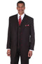 Cheap Priced Suit - Mens Vintage Vested Gangster Bold Pinstripe Fashion Black Suit