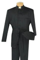 Cheap Priced Suit - Mens Classic 8 Button Mandarin Collar Black Suit