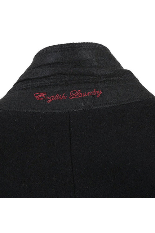 Black Fall/Winter Essential Slim Fit Overcoat Wool Blend