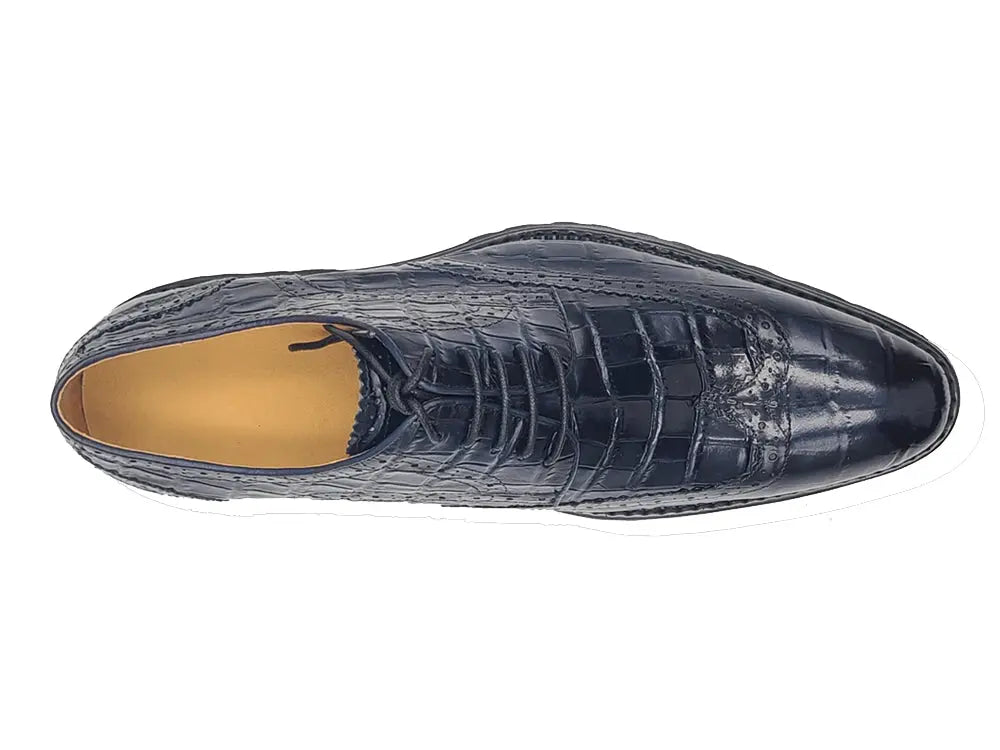 Blucher Style Alligator Embossed Oxford - 10