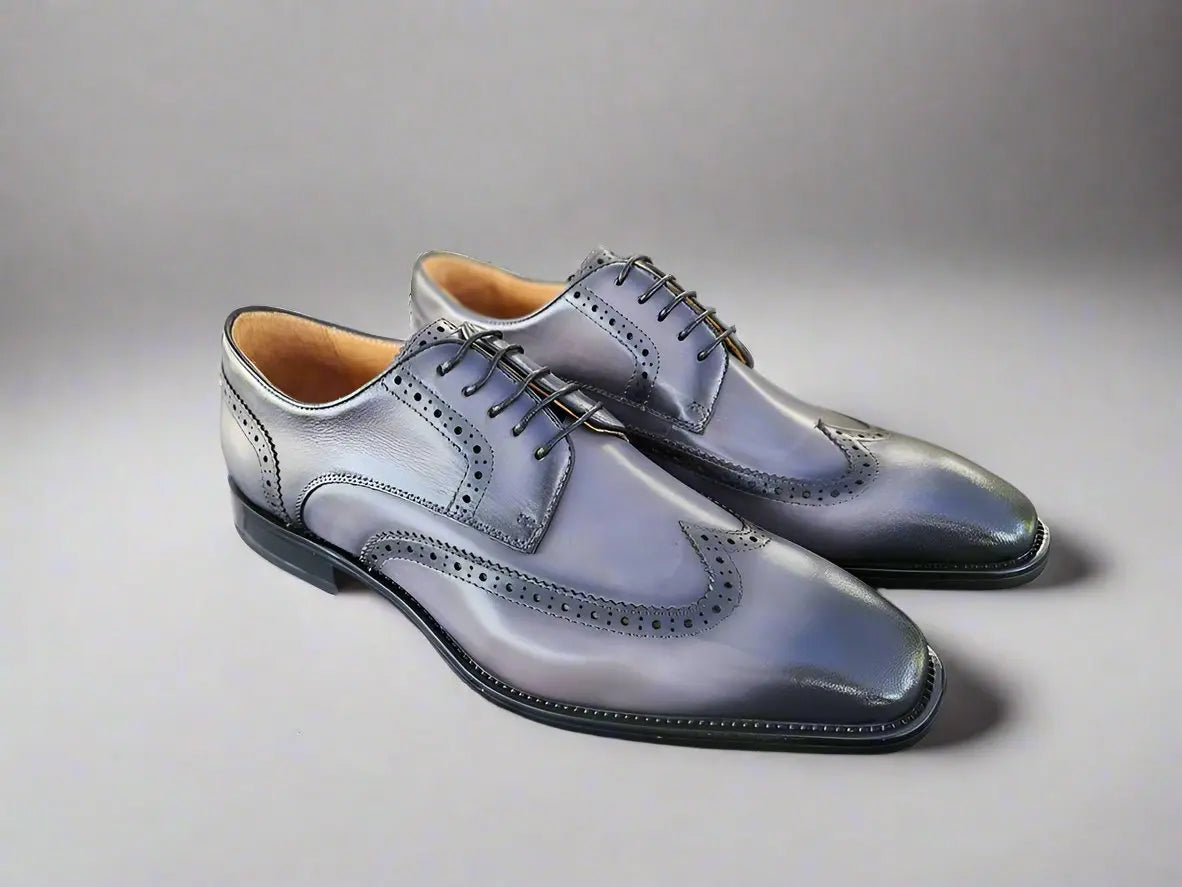 Carrucci Blucher Style Wingtip Derby - 9