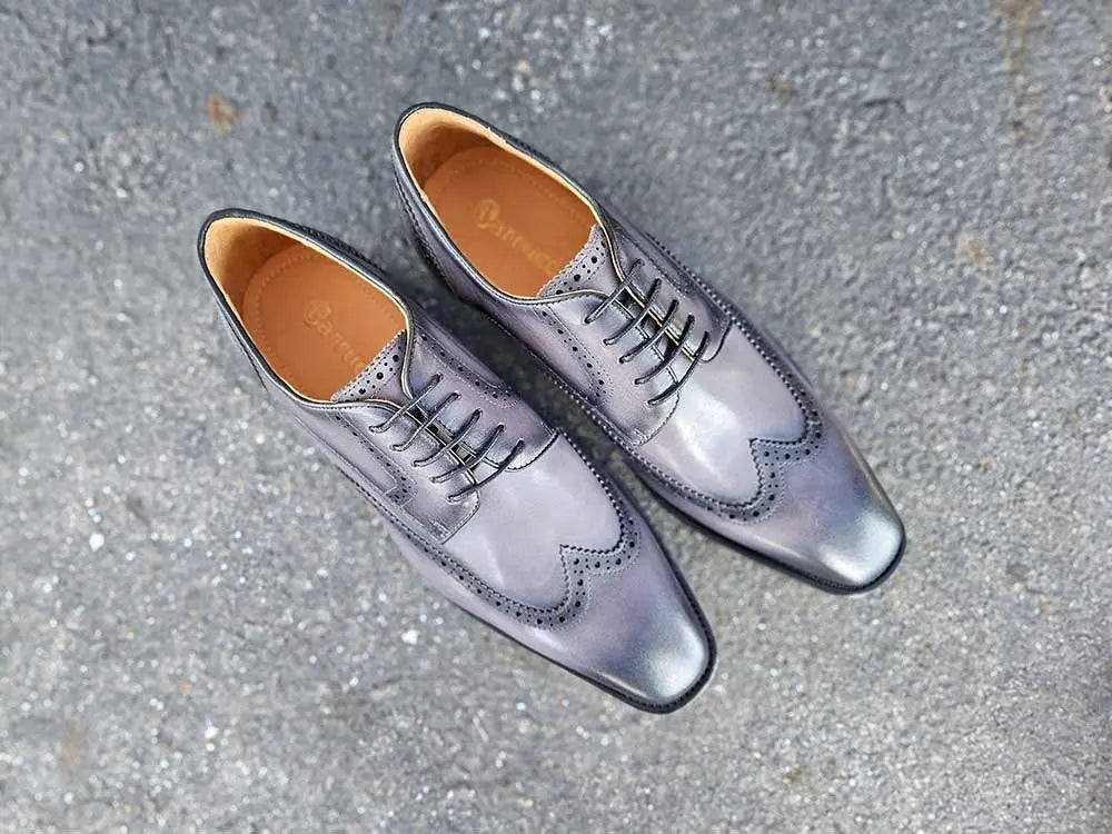 Carrucci Blucher Style Wingtip Derby - 9