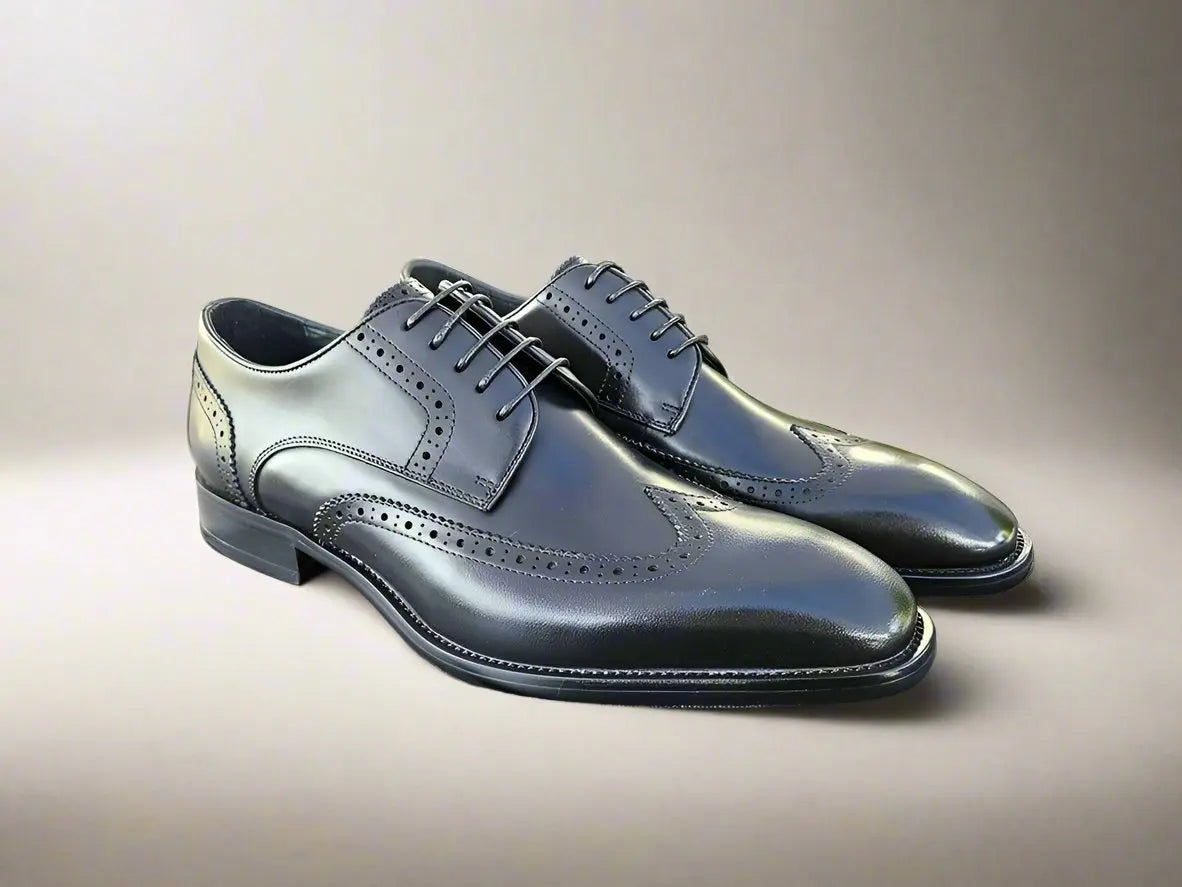Carrucci Blucher Style Wingtip Derby - 9