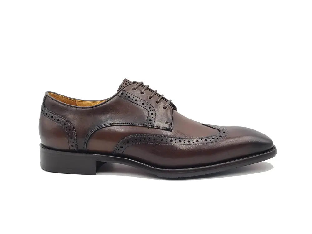 Carrucci Blucher Style Wingtip Derby - 9