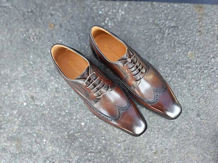 Carrucci Blucher Style Wingtip Derby