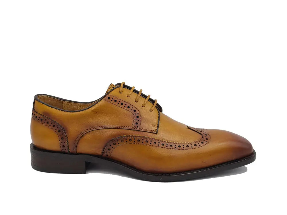 Carrucci Blucher Style Wingtip Derby - 9