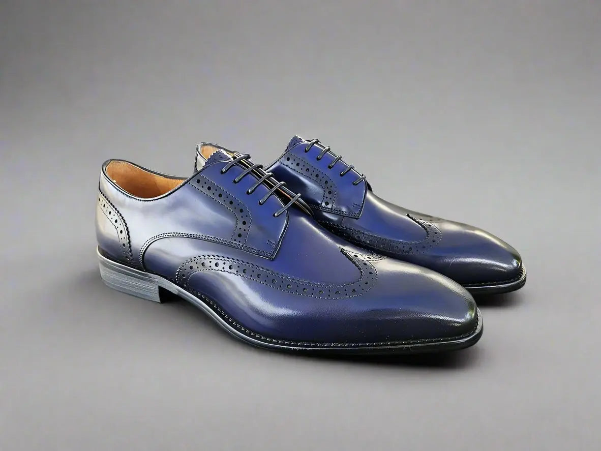 Carrucci Blucher Style Wingtip Derby - 9