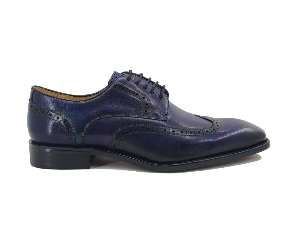 Carrucci Blucher Style Wingtip Derby - 9