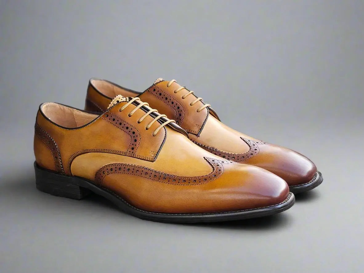 Carrucci Blucher Style Wingtip Derby - 9