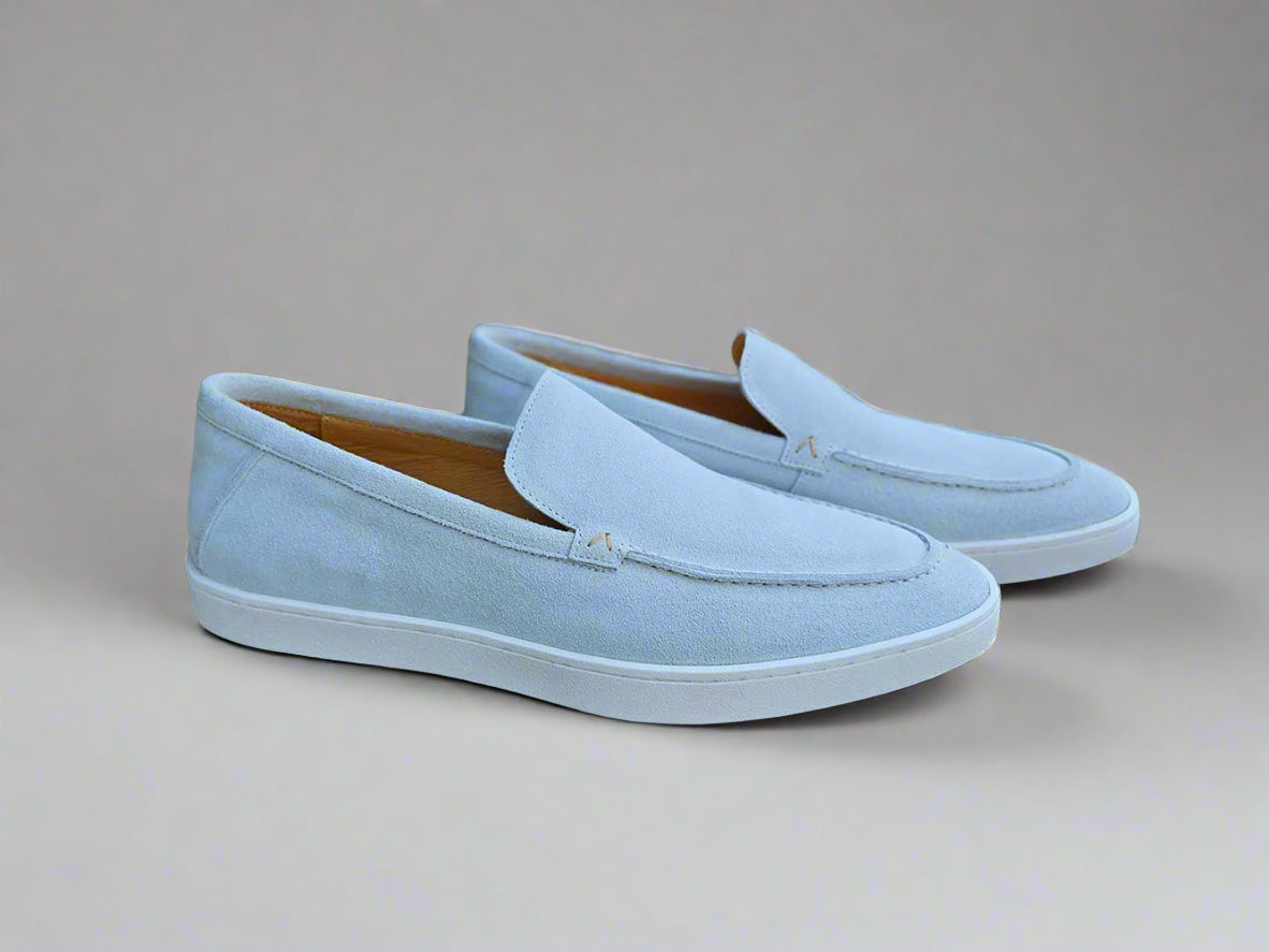 Blue Suede Loafer - 9