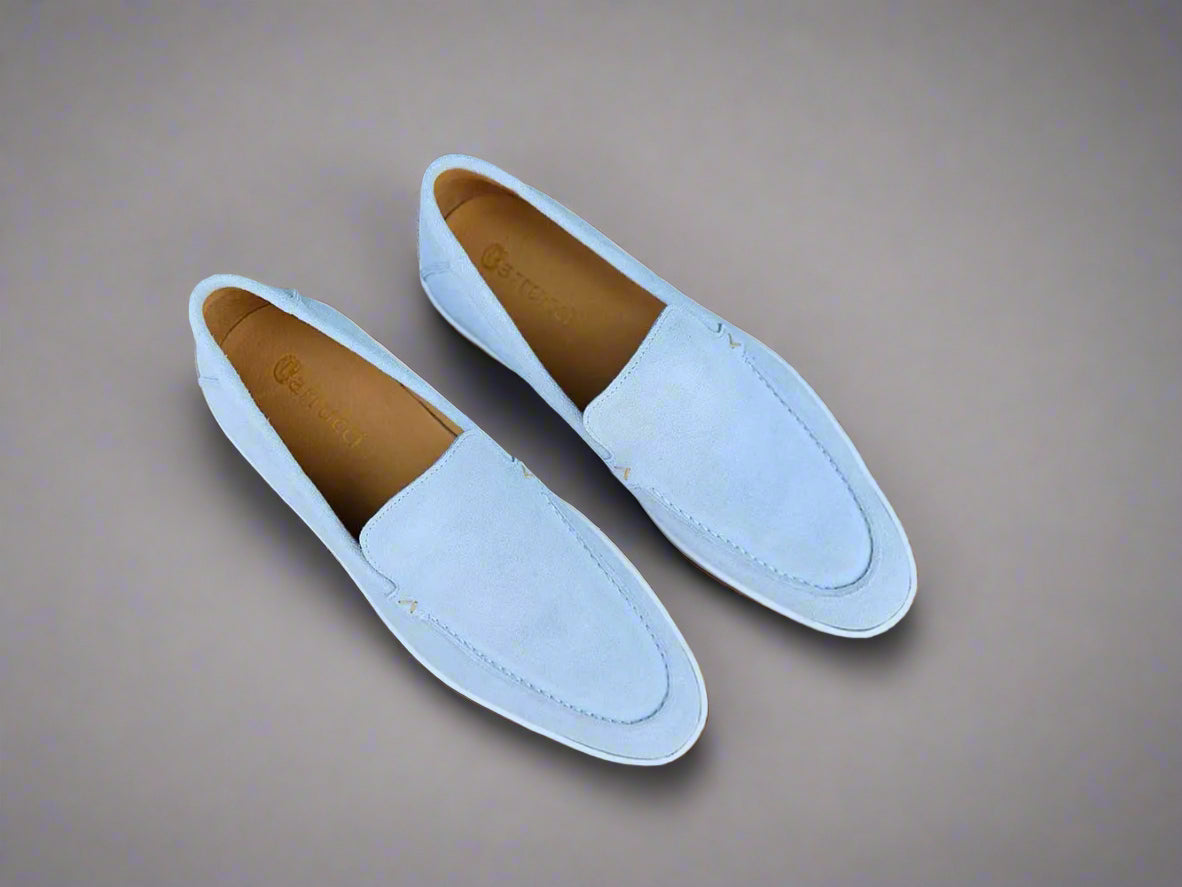 Blue Suede Loafer - 9