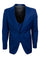 Cheap priced Suit  - Men's Vested One Button Peak Lapel Stacy Adams Blue Suit