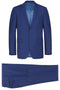 Cheap Priced Suit  - Mens Two Button Slim Fit Two Piece Wedding Blue Suit