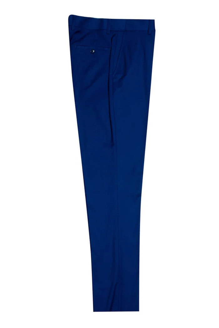 Cheap priced Suit  - Men's Vested One Button Peak Lapel Stacy Adams Blue Suit