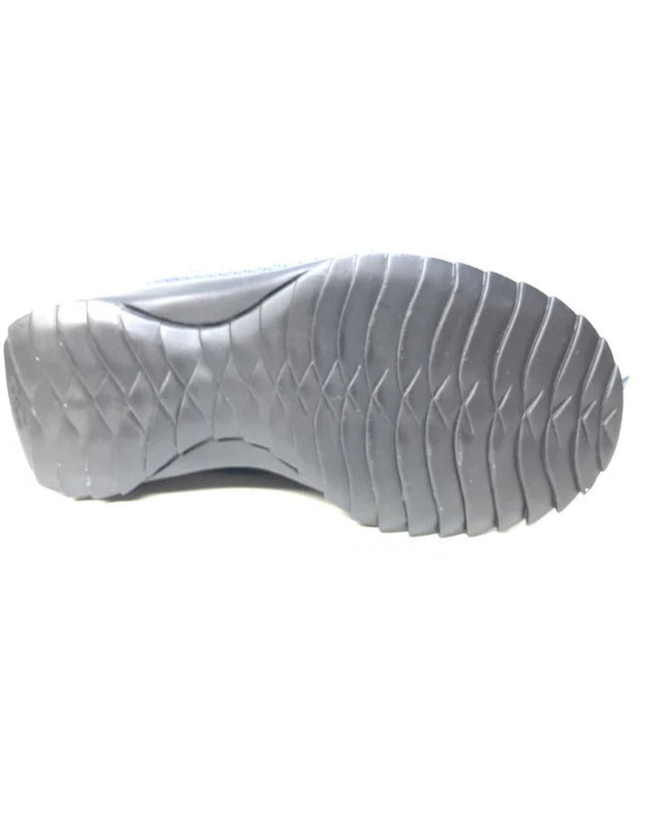 Los Altos Navy Blue Perforated Crocodile Tail Sneakers - 7