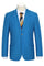 Cheap Priced Suit - Mens Basic Two Button Slim Fit  Royal Cobalt Blue Suit