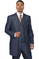 Cheap priced Suit - Mens Long Vested Denim Jeans Fashion Zoot Blue Suit