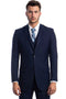 Cheap priced Suit- Men's Vested Two Button Solid Color Wedding & Business Blue Suit