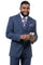 Cheap Priced Suit - Mens Two Button Slim Fit Business Blue Suit
