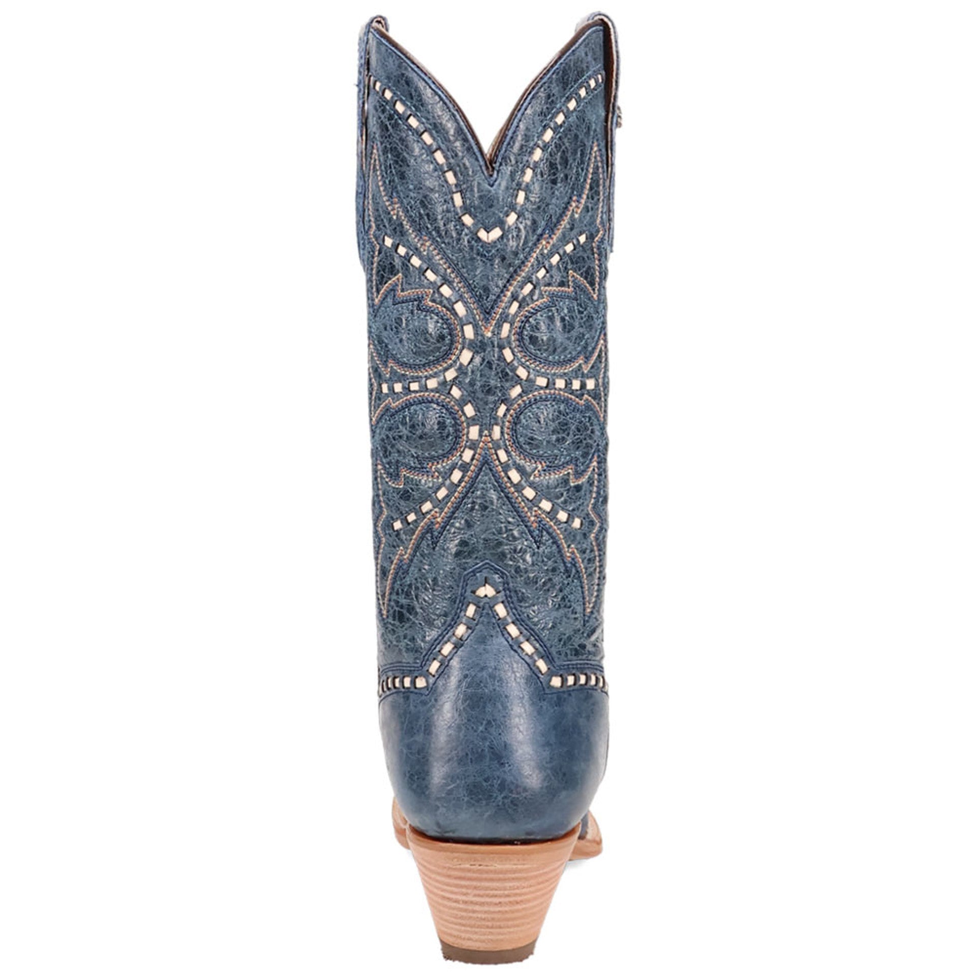 Dan Post Womens Rema Blue Snip Toe Leather Western Boots - 6.5M