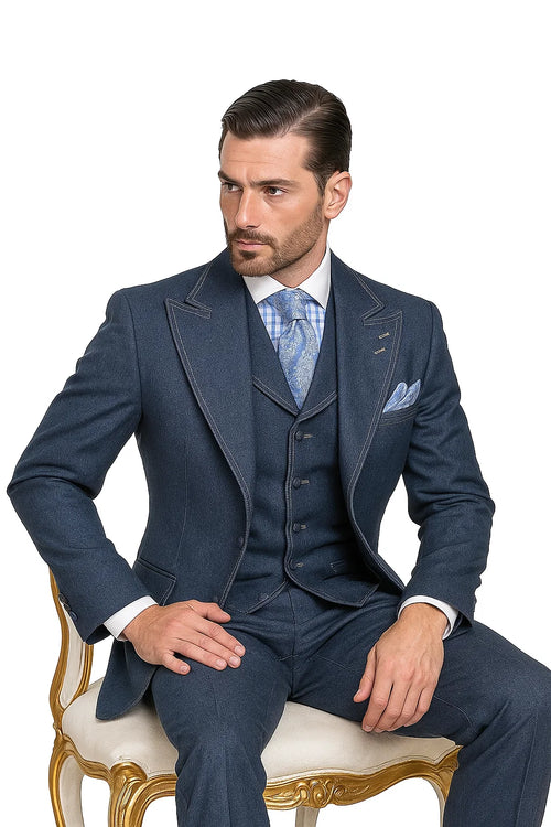 Blue Denim 3-Piece Outfit 