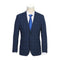 Designer Brand - Wool Stretch Single Breasted Slim Fit Blue Suit