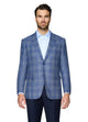 Blue Wool Modern Fit Side Vents Sport Coat
