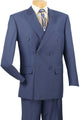 Cheap priced Suit - Mens Classic Double Breasted Blue Suit