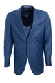 Cheap priced Suit - Men's Two Button Vested Stacy Adams Sharkskin Blue Suit