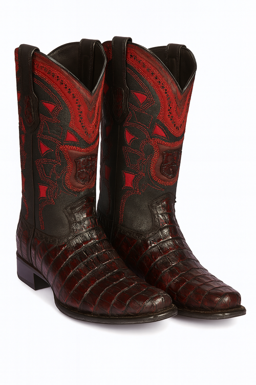 Botas de Cocodrilo Caiman Cola Horma Europea-New Designer Collection