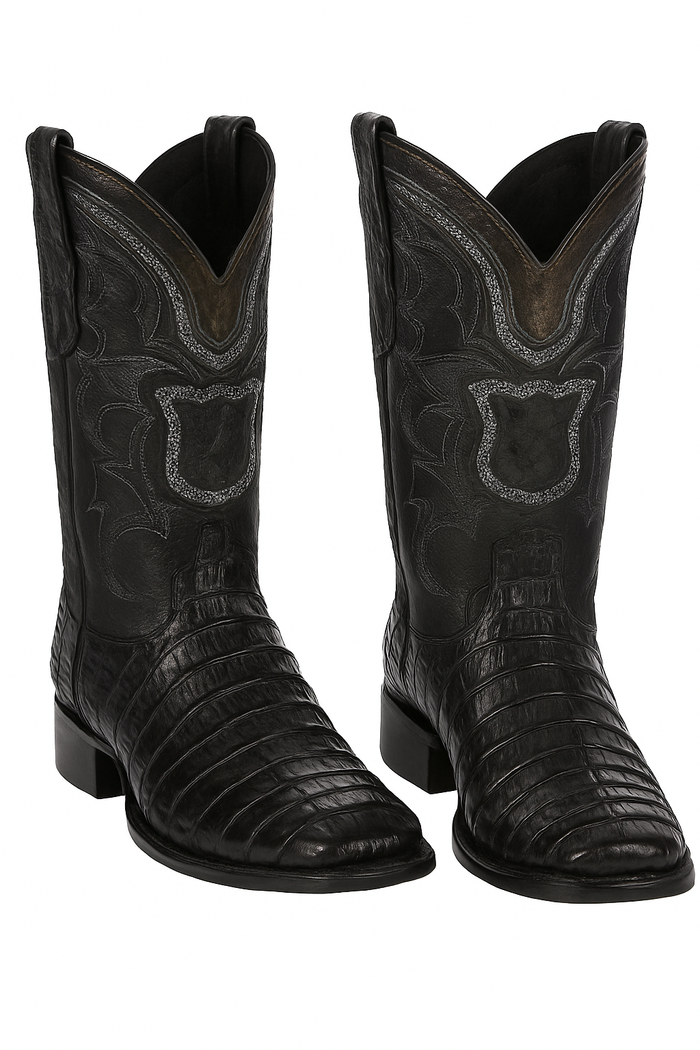 Botas de Cocodrilo Caiman Cola Horma Europea-New Designer Collection