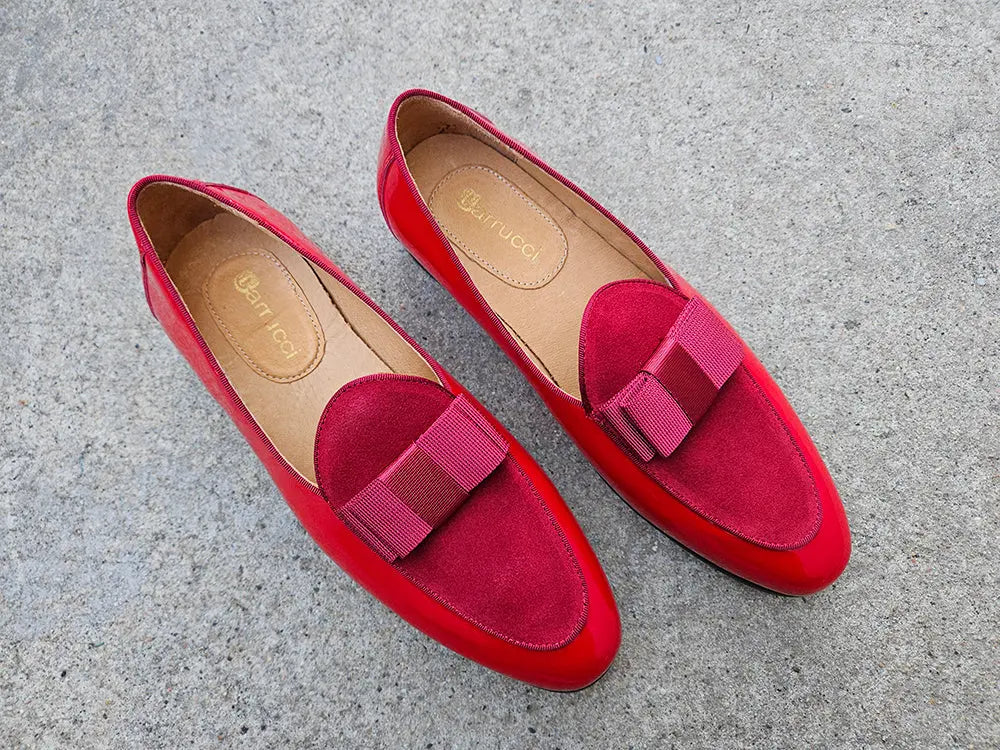 Bow Tie Patent Leather Formal Shoe - 8