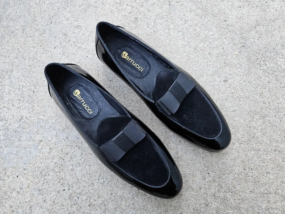 Bow Tie Patent Leather Formal Shoe - 8