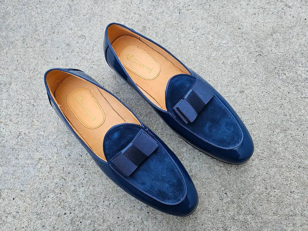 Bow Tie Patent Leather Formal Shoe - 8