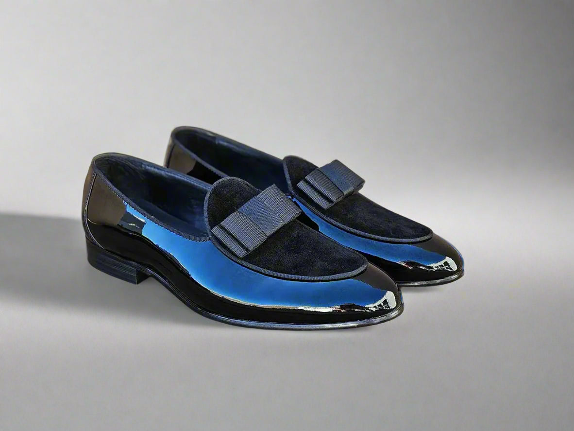 Bow Tie Patent Leather Formal Shoe - 8